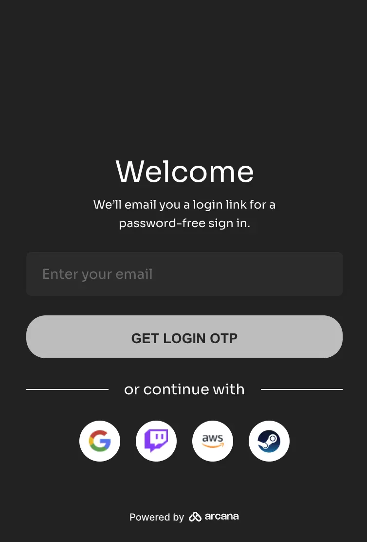 Plug and Play Login UI